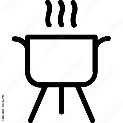 
Cooking Pot Flat Vector Icon
