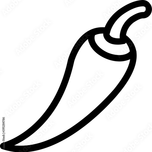 
Chili Pepper Flat Vector Icon
