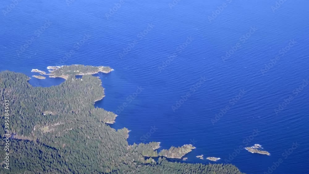 Stunning View Of Lasqueti And Texada Islands In The Strait Of