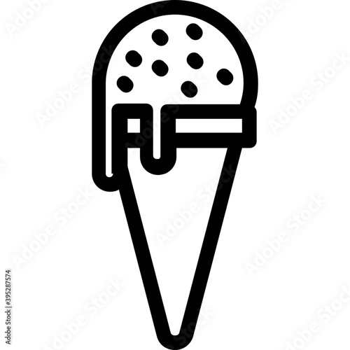  Ice Cream Flat Vector Icon 