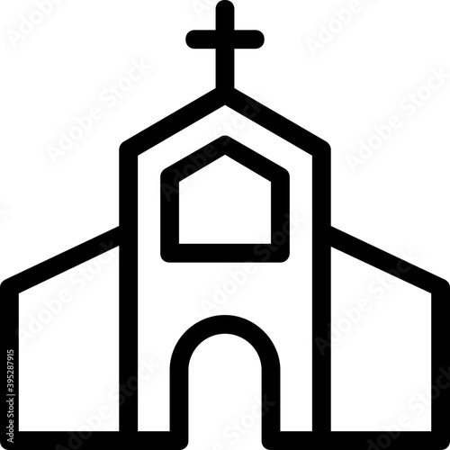 
Church Vector Line Icon
