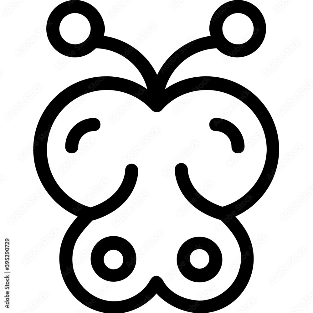 
Butterfly Vector Line Icon
