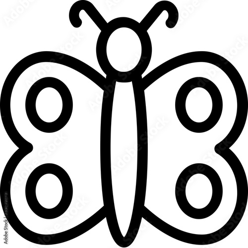 
Butterfly Vector Line Icon
