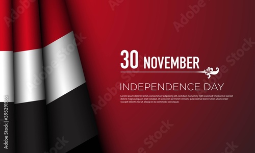 Yemen Independence Day Background. Vector Illustration.