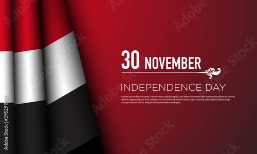 Yemen Independence Day Background. Vector Illustration. photo