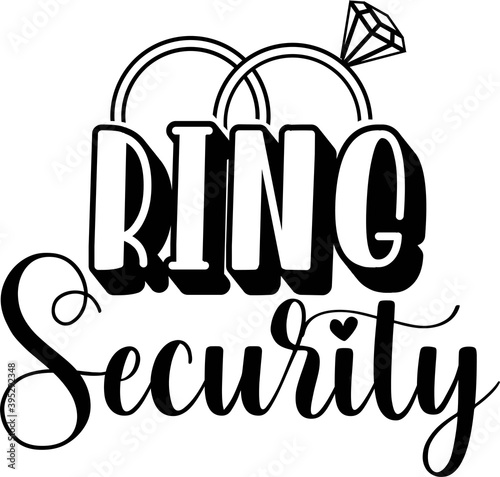 Ring security isolated on the white background. Vector illustration