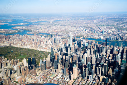 Midtown New York City skyline from above, looking northeast photo