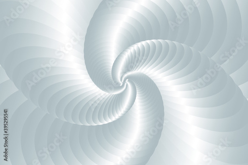 3d Silver shell swirl circle elegant form. Gold round abstract vortex hypnotic spiral background. Abstract Curved Spiral Background. Geometric swirl background. Golden spiral background.Vector EPS 10