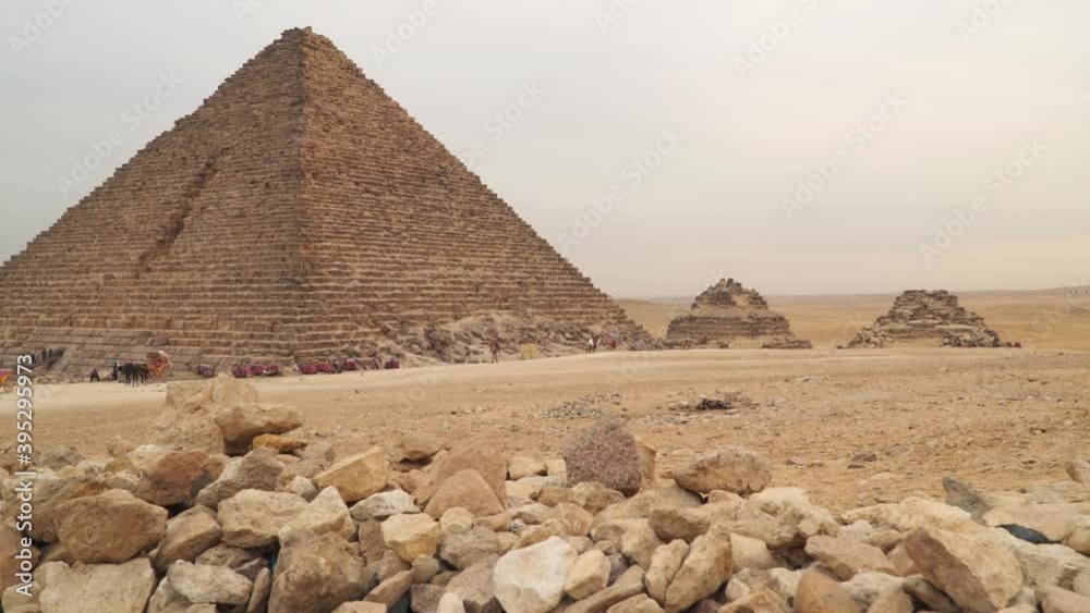 The Pyramid of Menkaure is the smallest of the three main Pyramids of ...