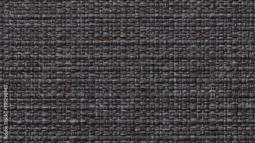Black texture background of yoga Mat or camping Mat, textile background with weaving close. 3D-rendering