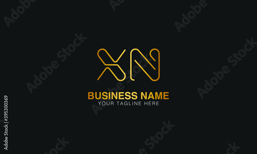 XN X N initial based letter typography logo design vector	
 photo