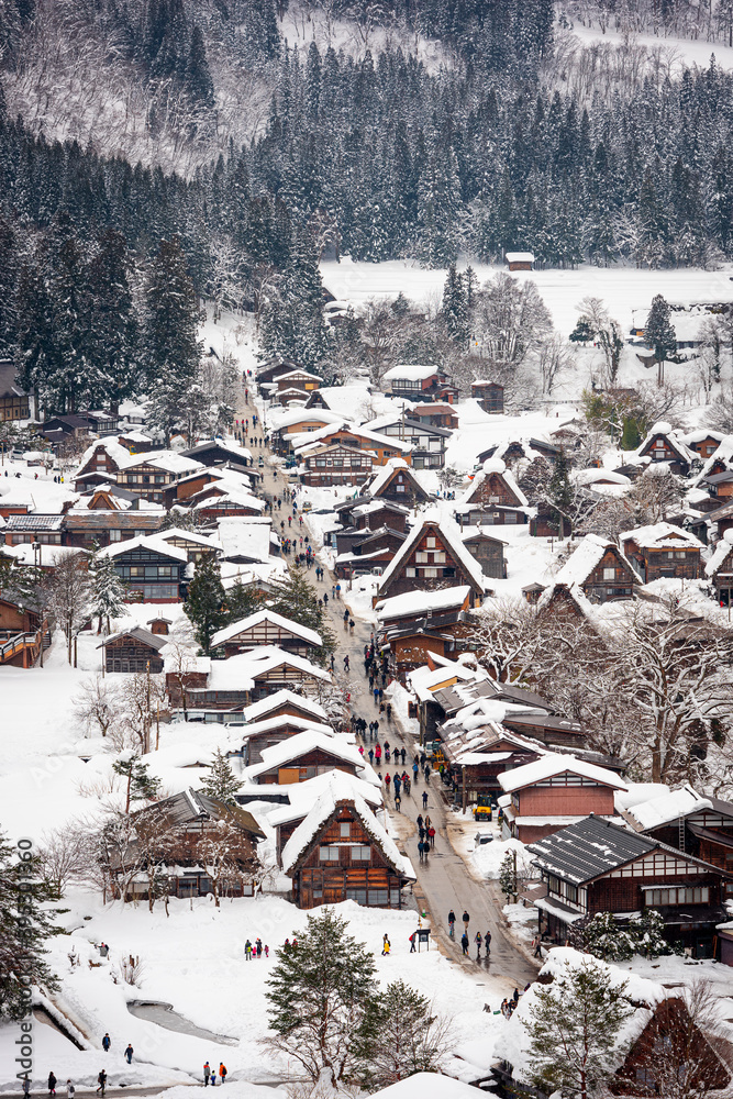 Shirakawago, Japan Winter Village