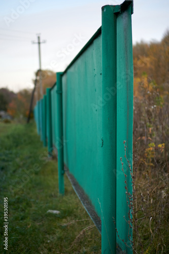 old green fence