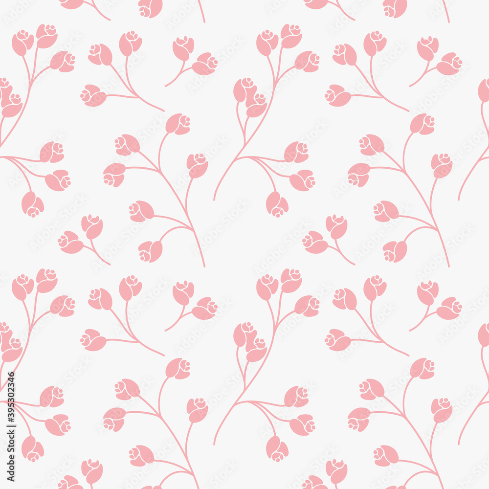 Seamless texture with floral background, vintage pattern from flowers, wallpaper 