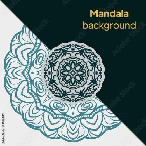 Background design with mandala. luxury wedding, beauty fashion concept, royal holiday party cards. vector illustration