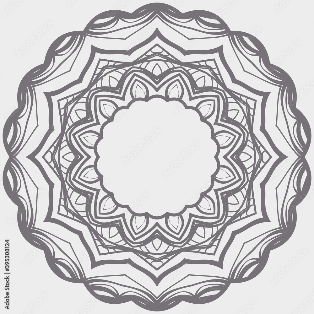 ornamental floral rosette - mandala backround. Vector illustration