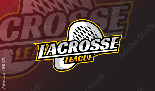 Lacrosse Logo sport suitable for team, league, tournament, emblem design