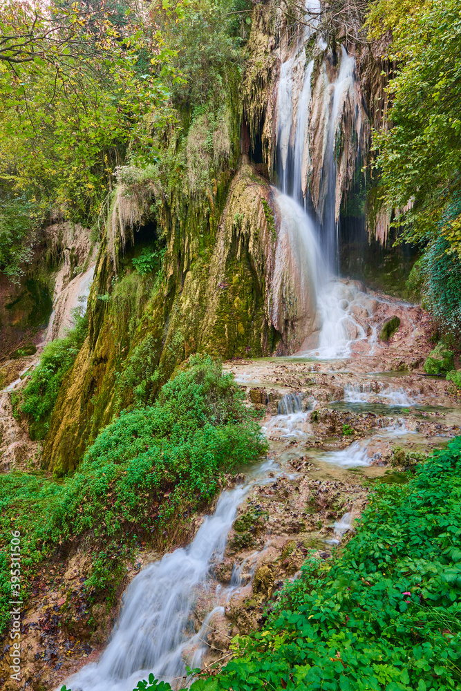Waterfall in long exposure