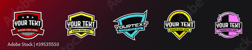 Set of emblem sport/esport logo design