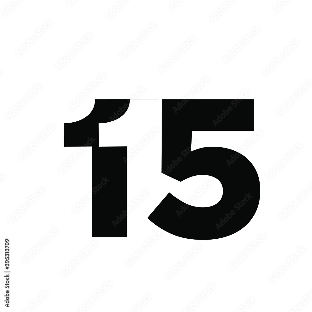 115 15 1 11 5 number negative space logo vector icon design isolated background 115 15 1 11 5 number negative space logo vector icon design isolated background