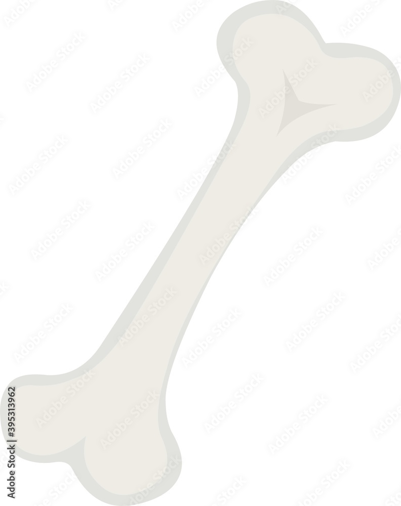 Vector illustration of emoticon of a bone Vector illustration of emoticon of a bone