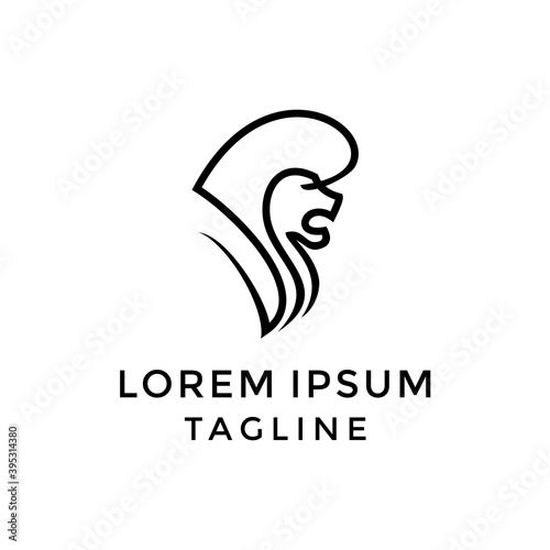 Initial S Lion Logo Design Template
