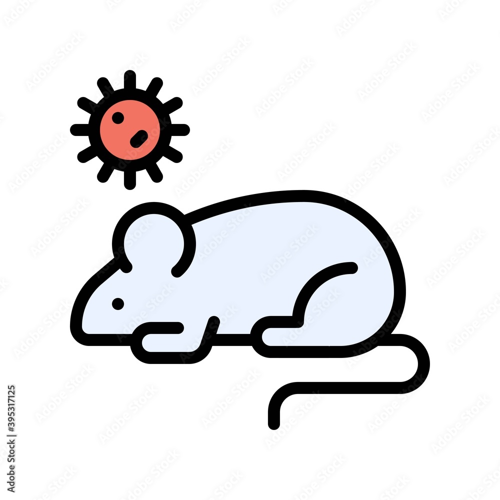 sickness and disease related rat with virus vectors with editable stroke, sickness and disease related rat with virus vectors with editable stroke,