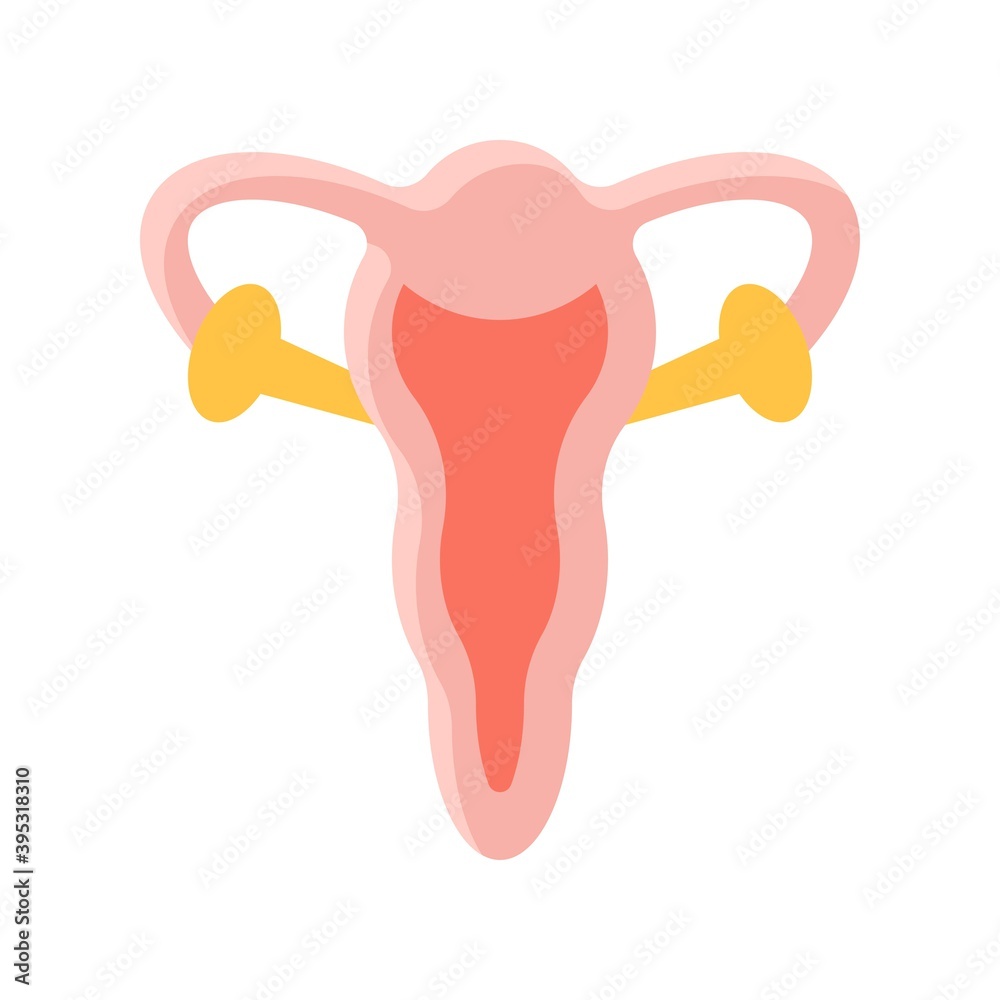 sickness and disease related ureteral or bladder vectors in flat style,
