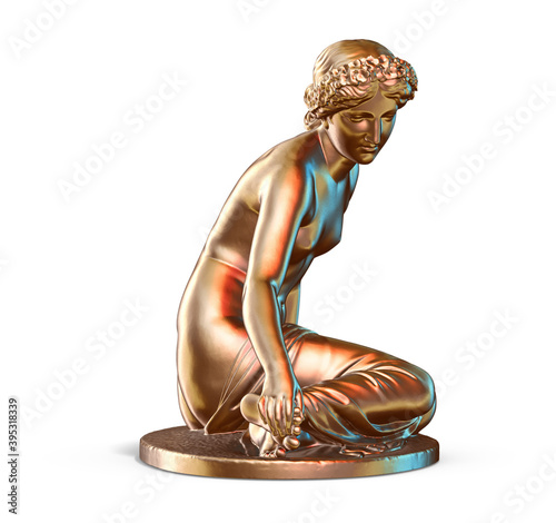 A collection of sculptures made in neon style on a black background for your design ideas. 3D rendering of objects that can be stylized. Combine the shape by adjusting the color and achieve new effect