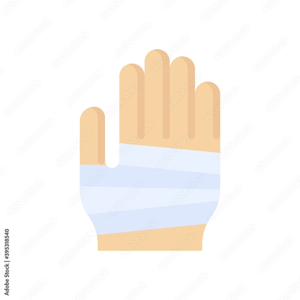 sickness and disease related patient strips on hand injury vectors in flat style, sickness and disease related patient strips on hand injury vectors in flat style,