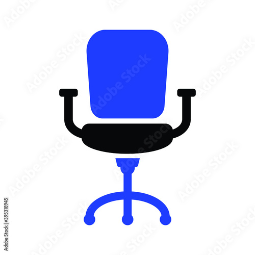 Business office chair simple icon vector image
