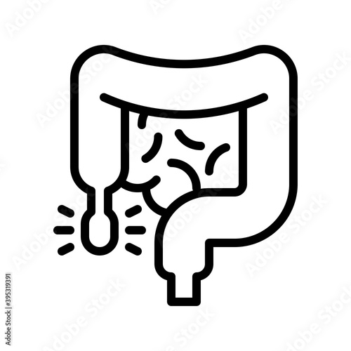 Obraz na płótnie sickness and disease related patient with digestion problem vectors in lineal style, w salonie
