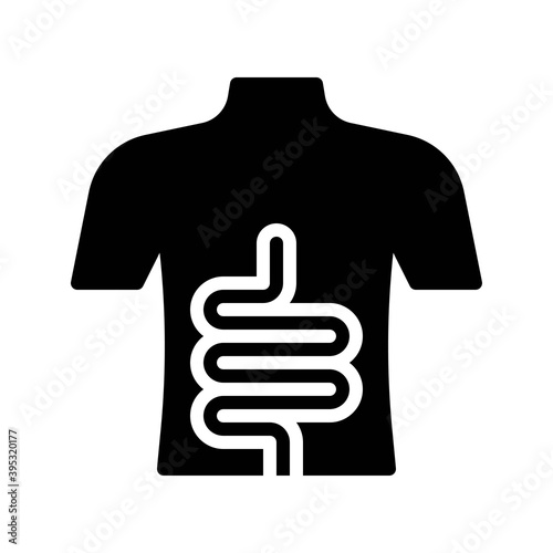 Obraz na płótnie sickness and disease related patient with digestion problem vectors in solid design, w salonie
