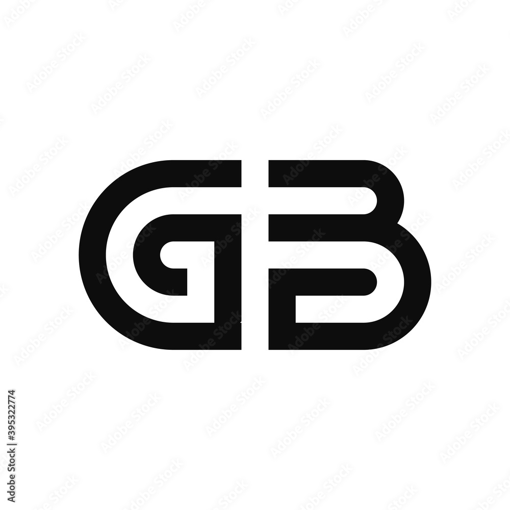 Letter GB initial logo design template Letter GB initial logo design template