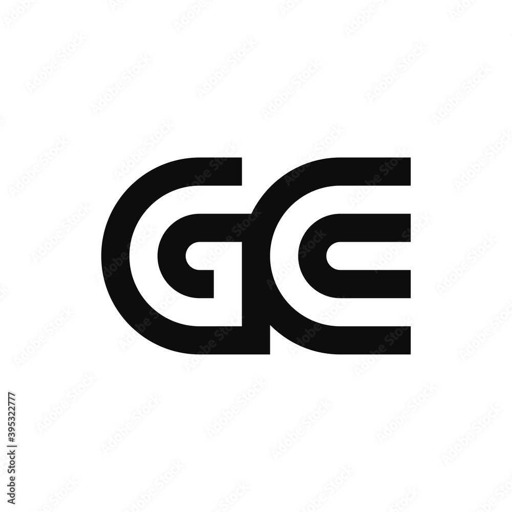 Letter GC initial logo design template Letter GC initial logo design template