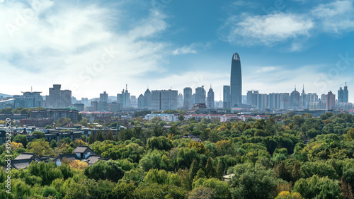 Jinan modern city architecture skyline