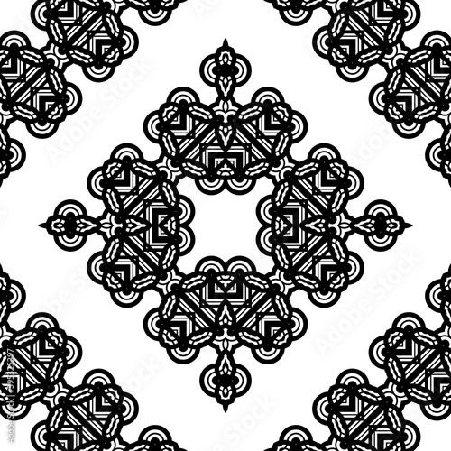 Design seamless decorative lacy pattern