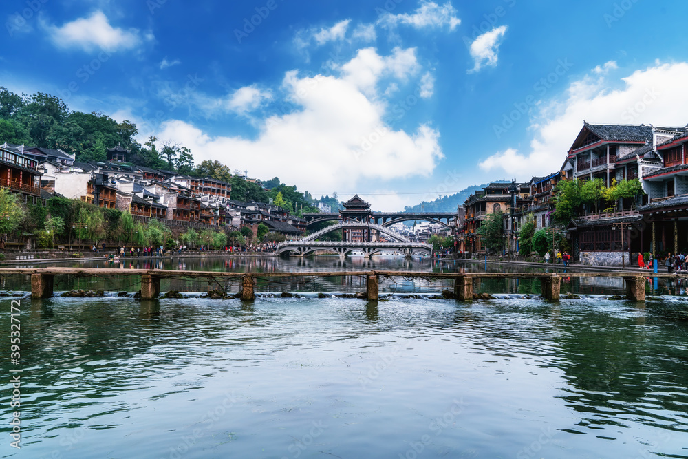 Obraz premium Beautiful scenery of Fenghuang ancient town