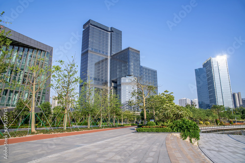 Urban architecture scenery in Nansha District, Guangzhou, China
