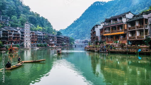 Beautiful scenery of Fenghuang ancient town