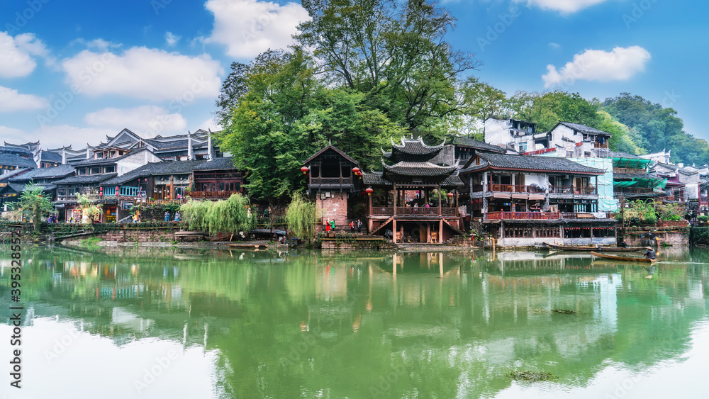 Beautiful scenery of Fenghuang ancient town Beautiful scenery of Fenghuang ancient town