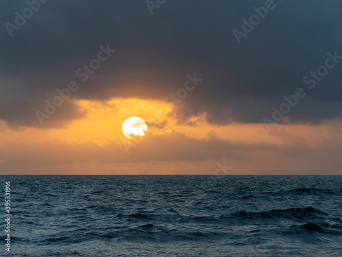 Fototapeta Naklejka Na Ścianę i Meble -  Sunset oiver the Gulf of Mexico from Sanibel Island Florida in the United States