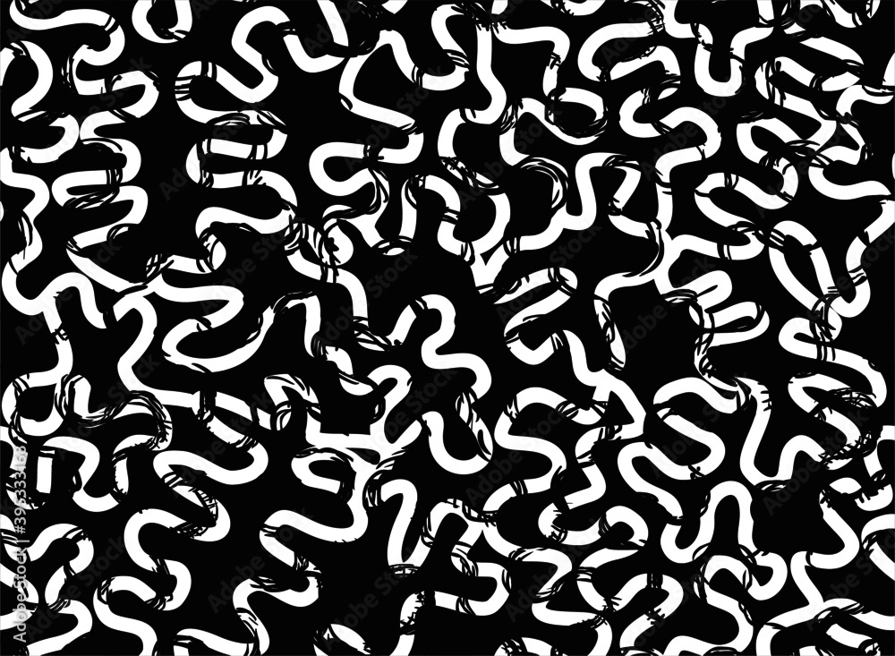 Seamless vector pattern with curves Seamless vector pattern with curves