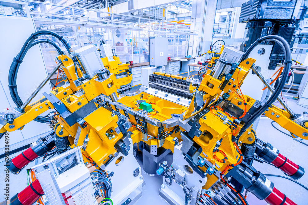 Measurement and testing station at car plant