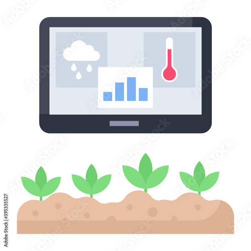 real-time data for crop care decisions  Concept, On-farm efficiency Vector color Icon Design, Smart agriculture symbol, Digital agriculture Sign, satellite farming stock illustration 