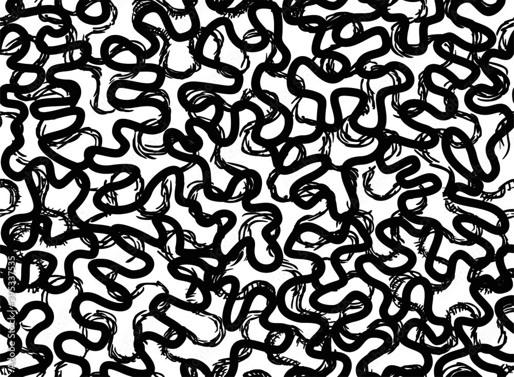 Seamless vector pattern with curves