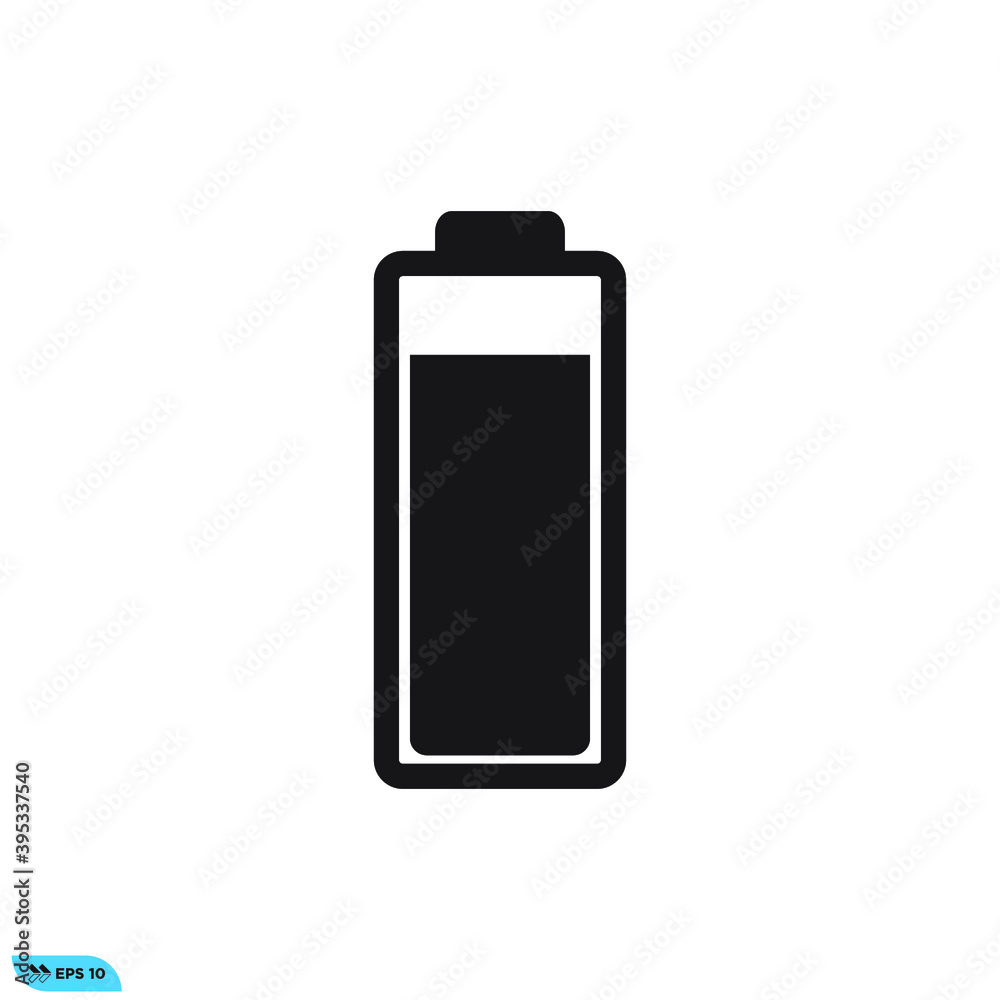 Icon vector graphic of Battery, good for template web Icon vector graphic of Battery, good for template web