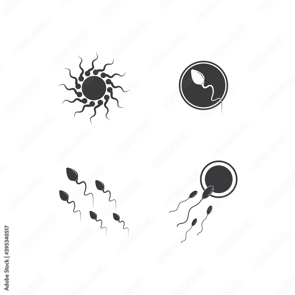 Sperm / Spermatozoa vector logo template