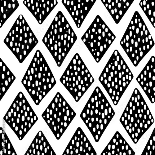 decorative home seamless pattern keep it simple background motive vectors in black and white monochrome - abstract geometric pattern and background