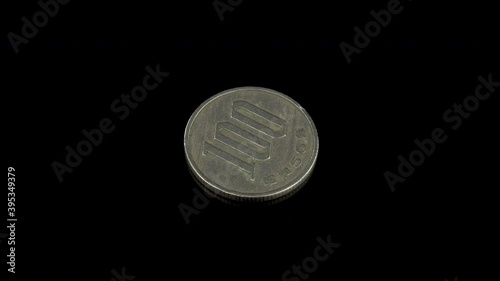 100 Yen coin from japan, 56 year of Showa era